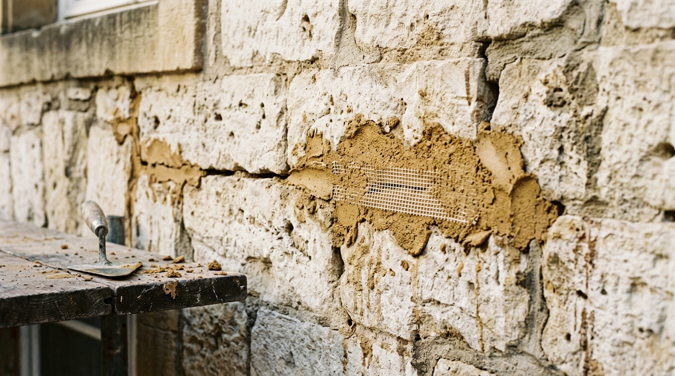 Réparation de fissures de façade